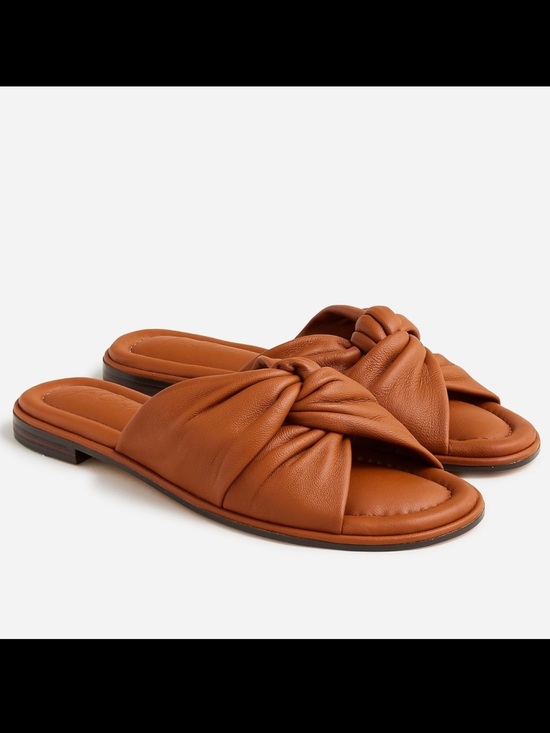 J. Crew Shoes - NWOT J. Crew Leather Menorca padded twist-knot sandals in size 7
